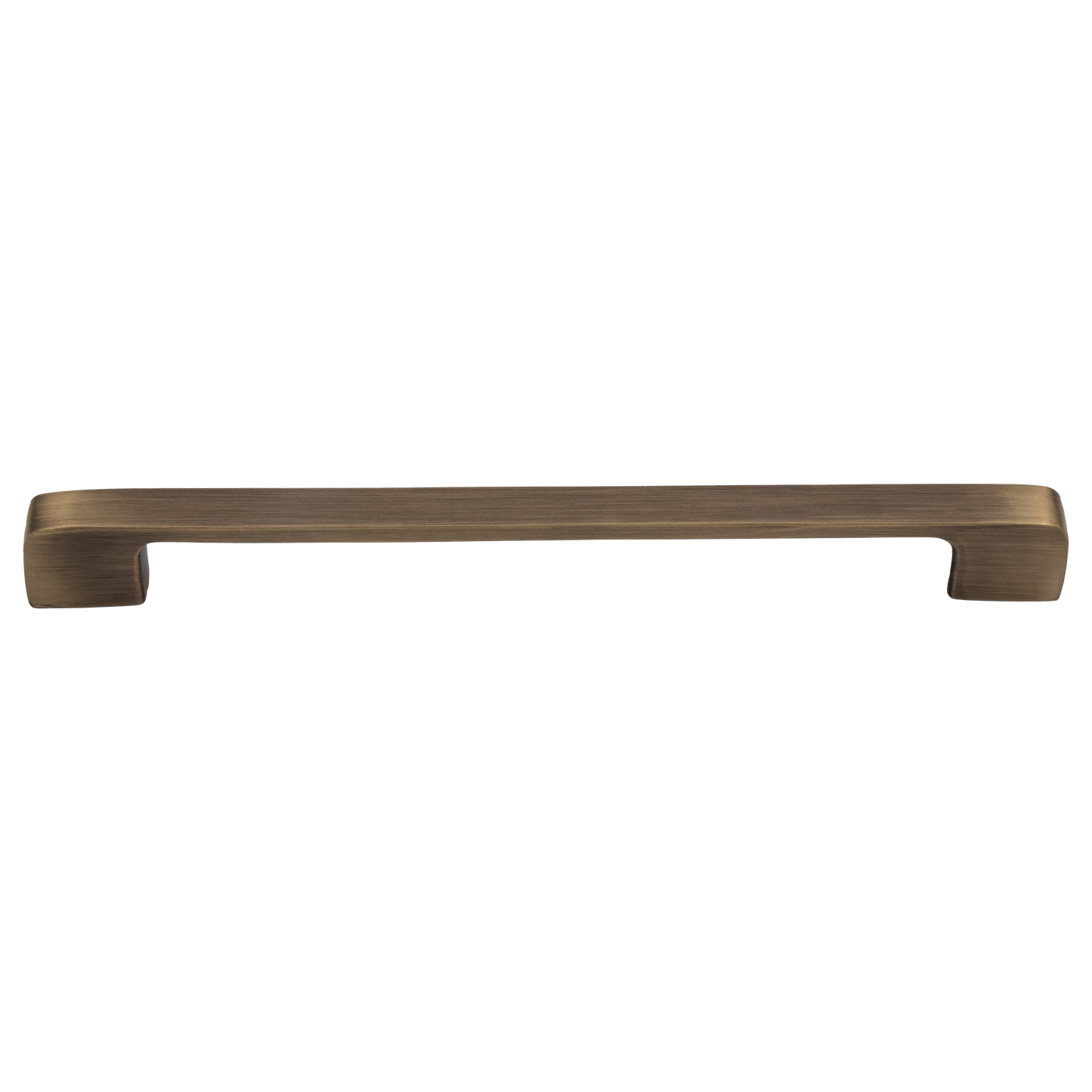 Eaton 192mm Solid Brass Rectangular Handle - Aged Brushed Brass Finish