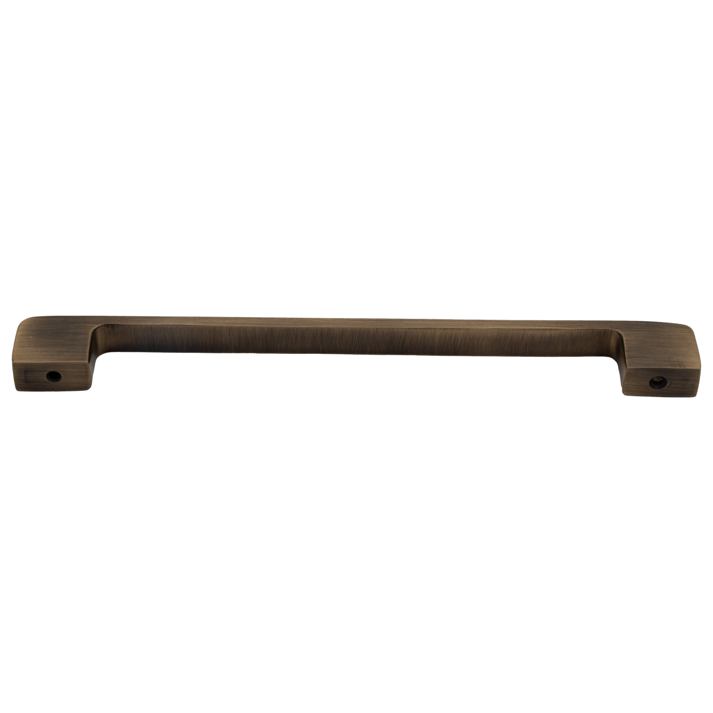 Eaton 192mm Solid Brass Rectangular Handle - Aged Brushed Brass Finish