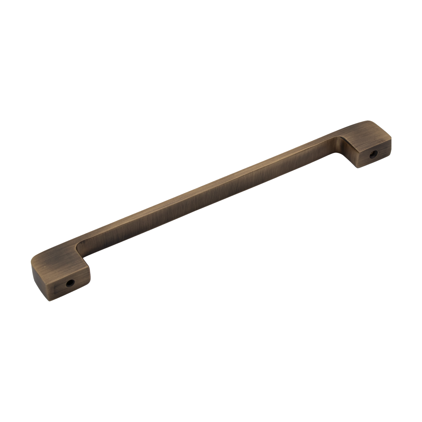 Eaton 192mm Solid Brass Rectangular Handle - Aged Brushed Brass Finish