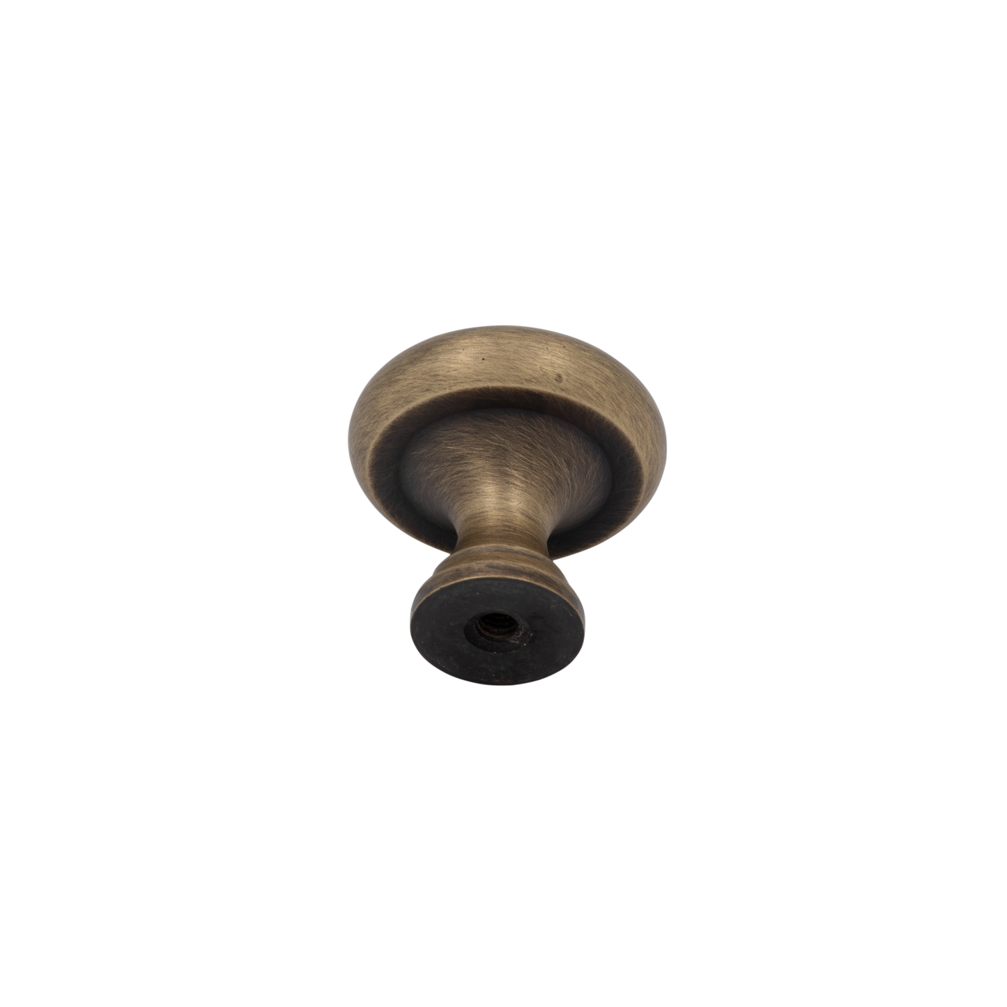 Winslow 30mm Solid Brass Knob with Studded Detail - Antique Brass Finish
