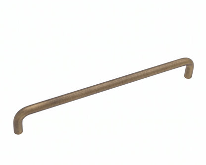 Milan 224mm Aged Solid Brass D Handle