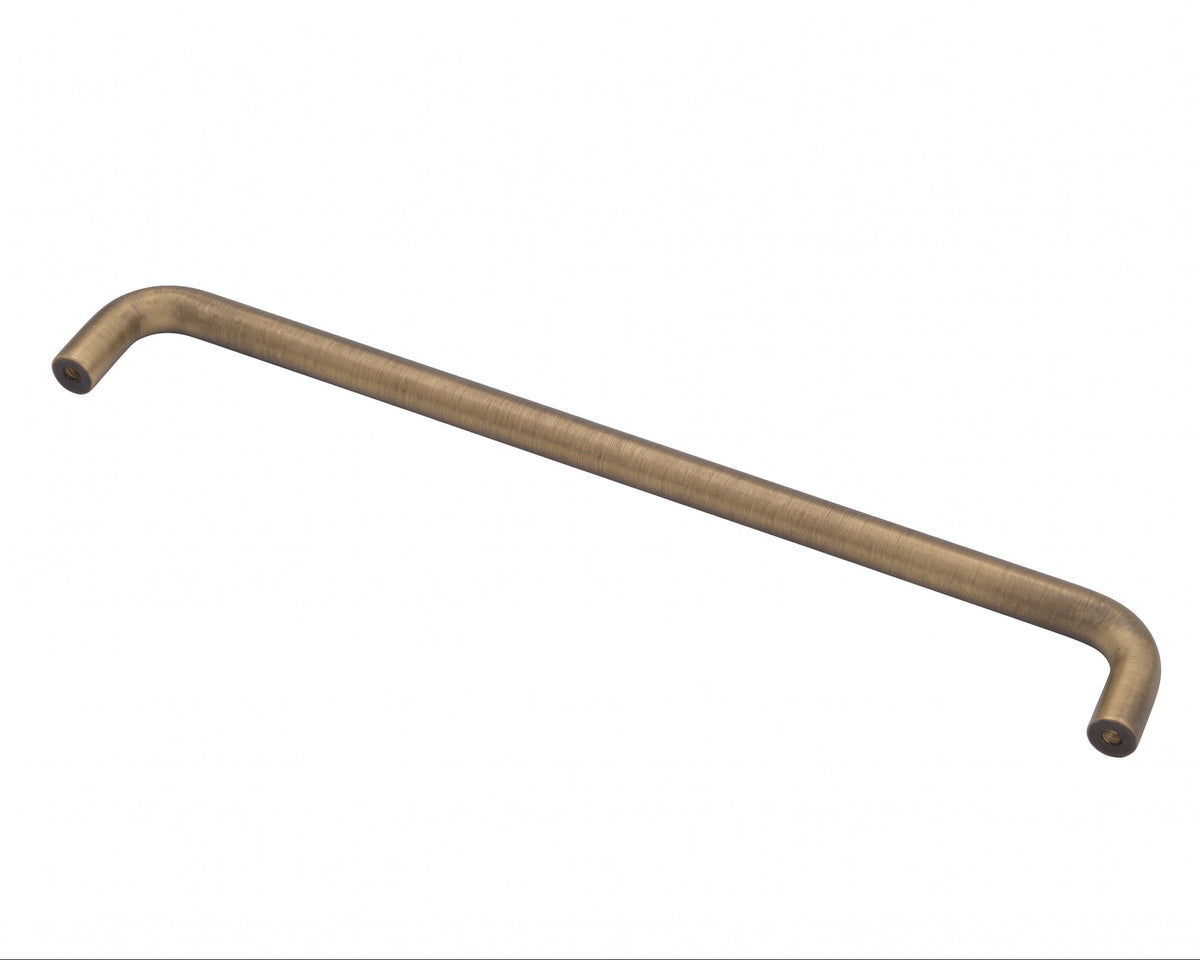 Milan 224mm Aged Solid Brass D Handle