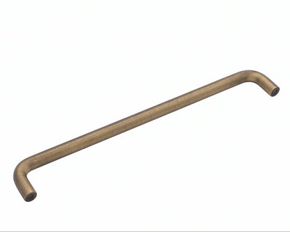 Milan 224mm Aged Solid Brass D Handle