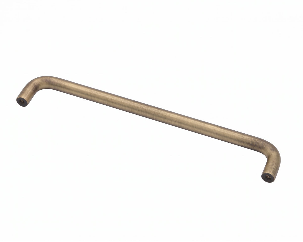 Milan 224mm Aged Solid Brass D Handle