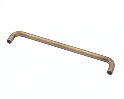 Milan 224mm Aged Solid Brass D Handle