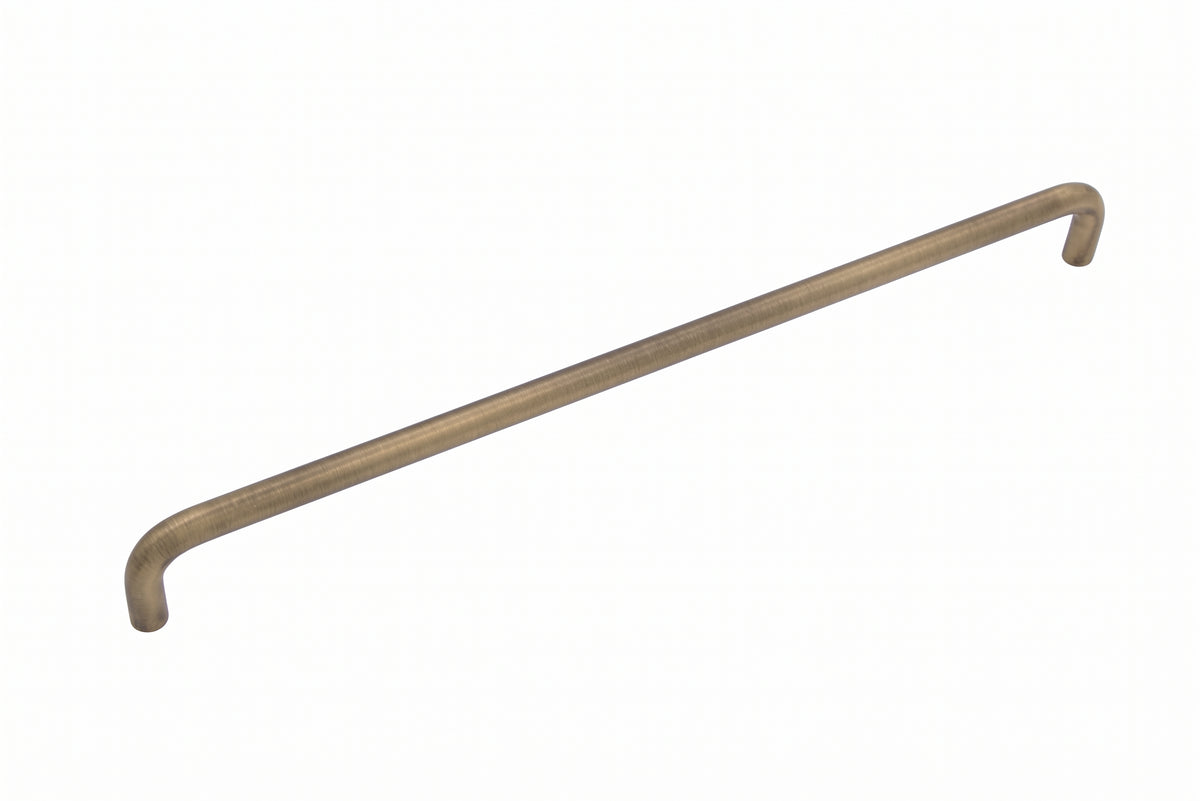 Milan 320mm Aged Solid Brass D Handle