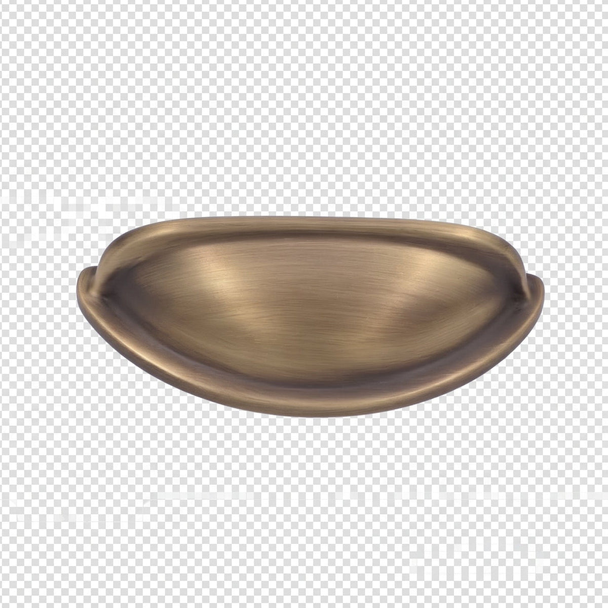 Milan 76mm Aged Solid Brass Cup Pull
