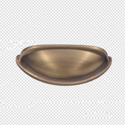 Milan 76mm Aged Solid Brass Cup Pull