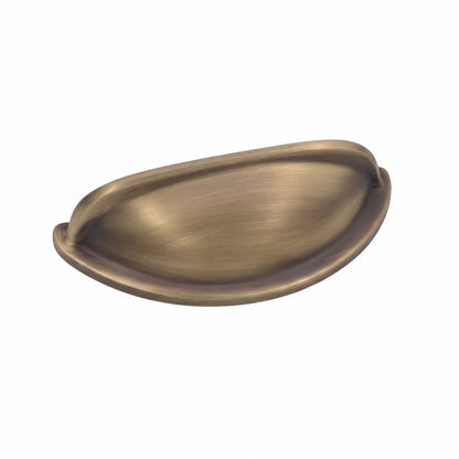 Milan 76mm Aged Solid Brass Cup Pull