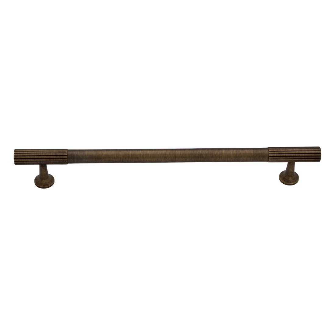 Thorndon 192mm Solid Brass Grooved Pull Handle - Antique Brass Finish