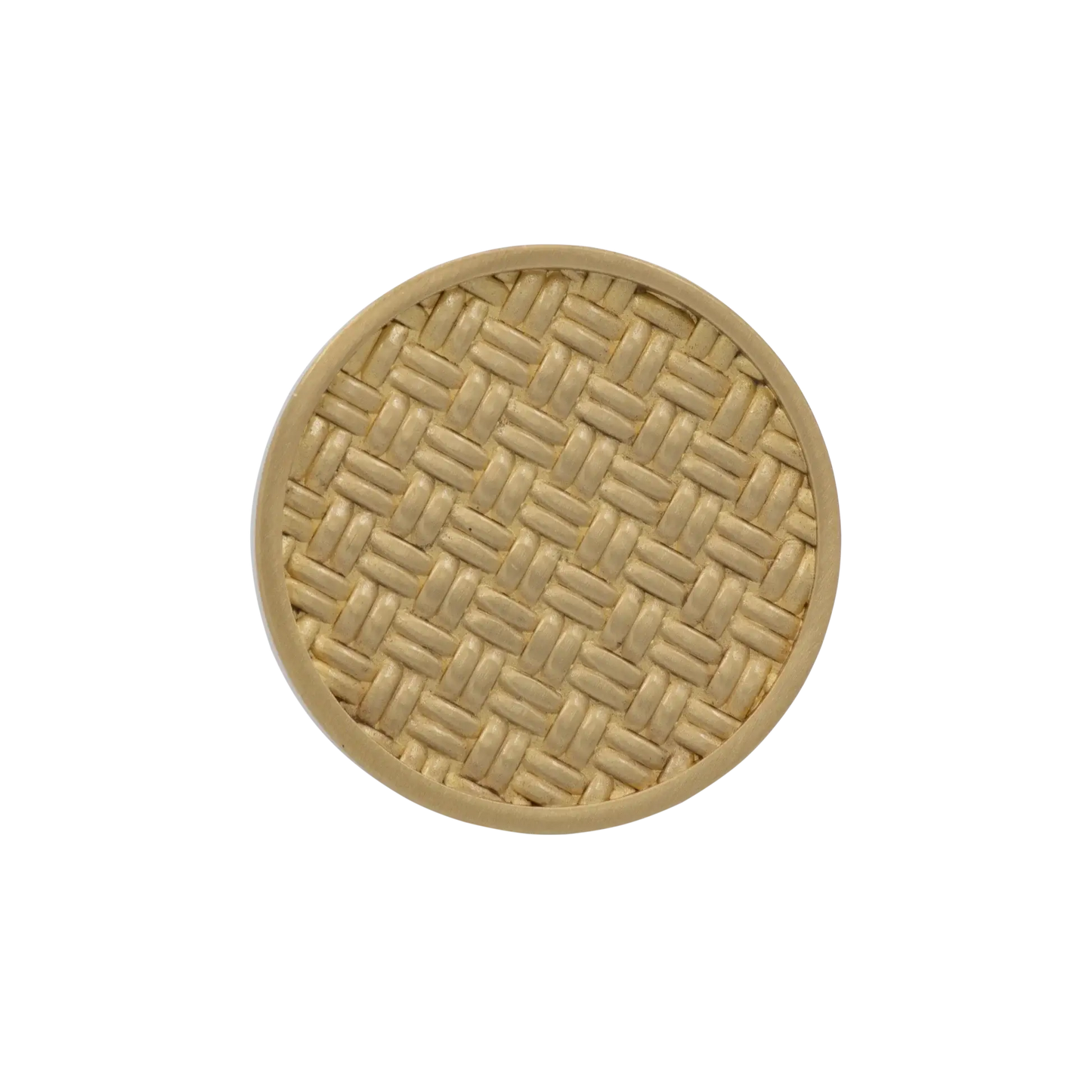 Cabinet Handle Solid Brass Brushed finish 50mm Knob with Textured Face – Zella
